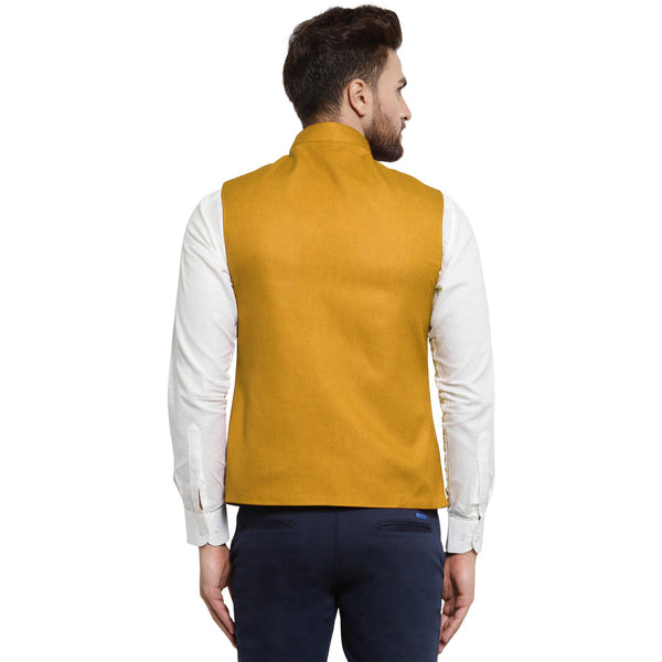 Luxury at Less Bronze Nehru jacket For Men Stylish Latest Design Suitable for Ethnic Wear/Wedding Wear/ Formal Wear/Casual Wear