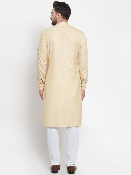 Designer Linen Kurta Pajama Set