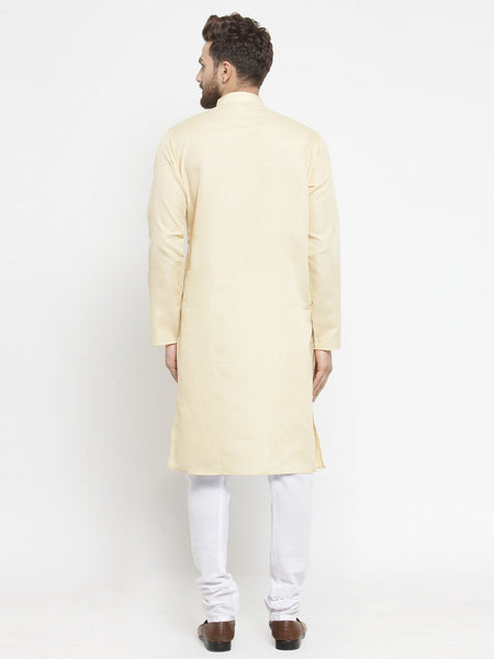 Designer Full Sleeve Linen Kurta Pajama Set