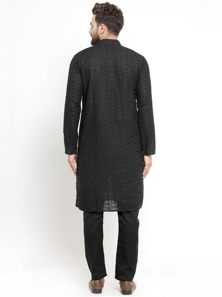 Designer Chickankari Kurta Pajama Set