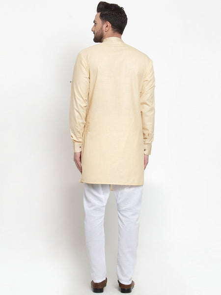 Designer Linen Kurta Pajama Set