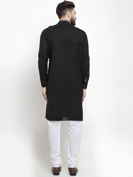 black kurta pajama for men