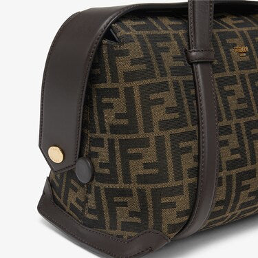 Boston 365 Brown FF jacquard Fabric Bag