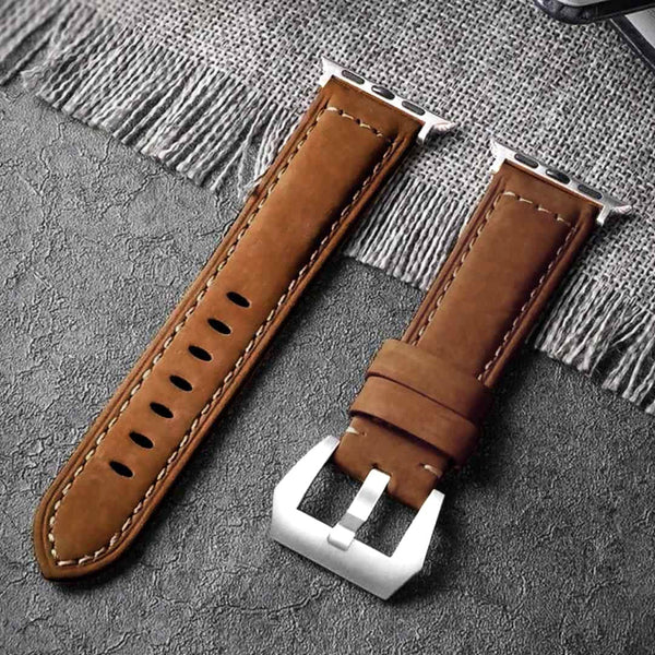 Suede Leather Apple Watch Strap (42-44MM)