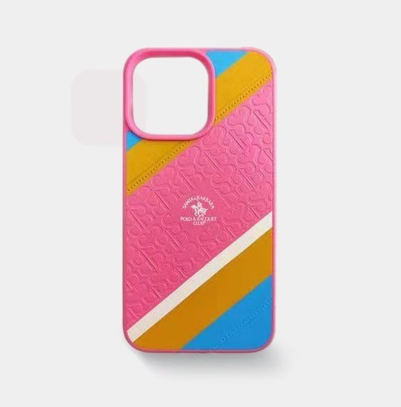 Santa Barbara Polo & Racquet Club Back Case Cover for Apple iPhone - Pink