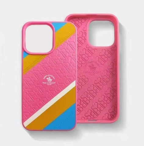 Santa Barbara Polo & Racquet Club Back Case Cover for Apple iPhone - Pink