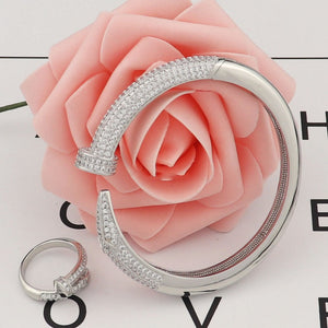 Just a  Nail Bracelet with With Ring