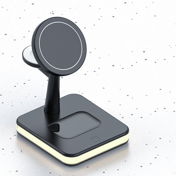 4 in 1 magnetic wireless charger stand With lamp - Luxury at Less