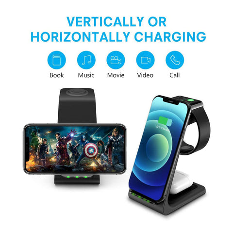 3 in 1 Fast Wireless Charging Dock