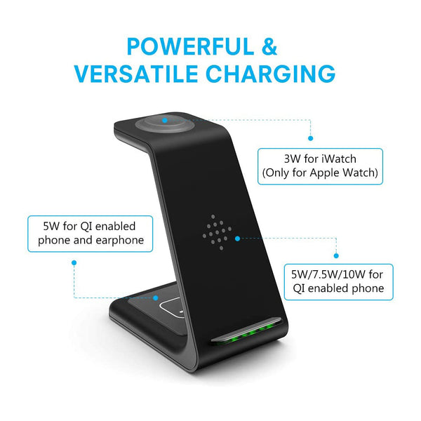 3 in 1 Fast Wireless Charging Dock