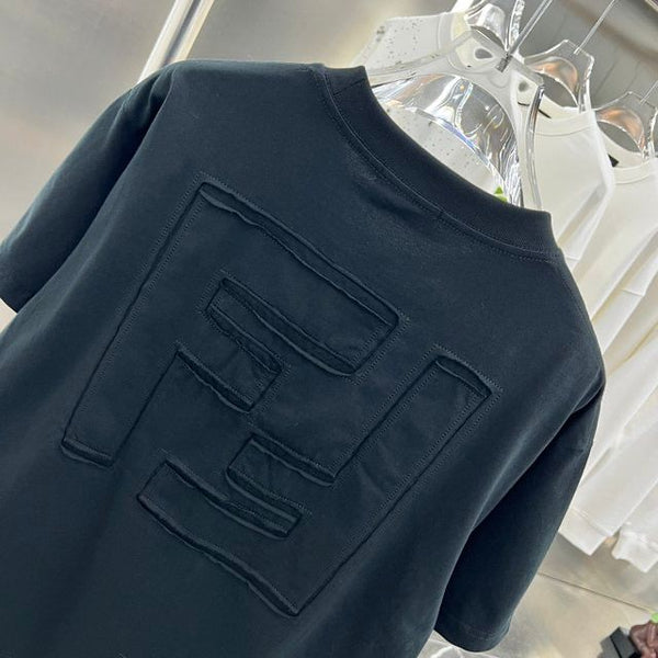 Embossed Logo  Drop Shoulder T-shirt