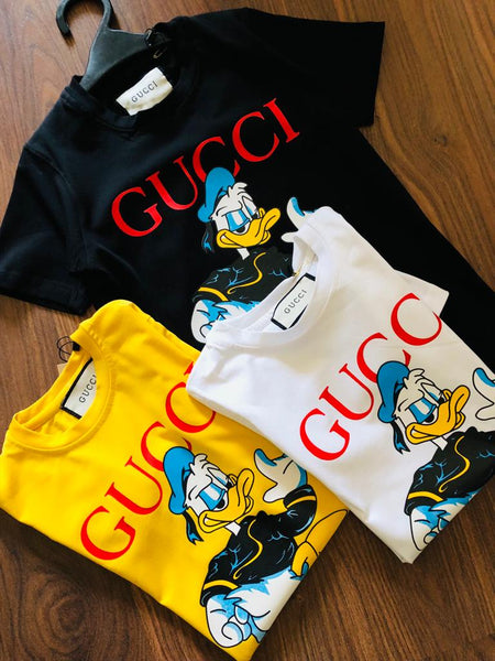 Printed Donald Duck  With Brand  Signature Kids T-shirt