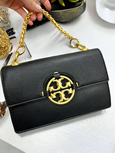 Logo Plaque Shoulder Bag