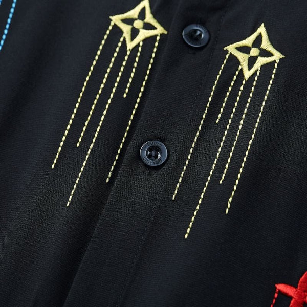 Premium Embroidery Logo With Star Effect  Shirt