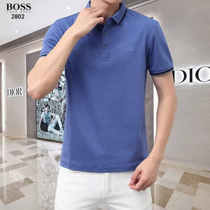 Luxury Trendy Polo Collar  Shirt With Branded Embroidery Logo