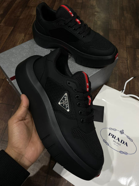 Luxury Black Training Branded Quality Sneakers