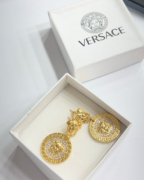 Branded  Logo Signature Crystal-Embellished Earrings