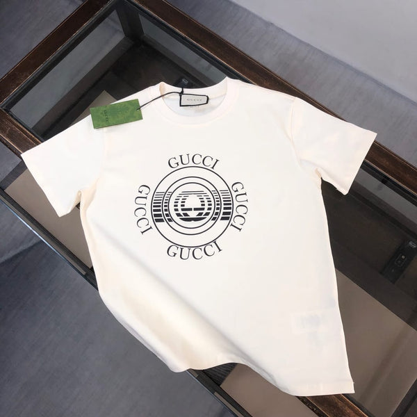 Premium Record Logo Print Drop Shoulder Tee