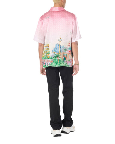 Morning City View Drop Shoulder  Shirt