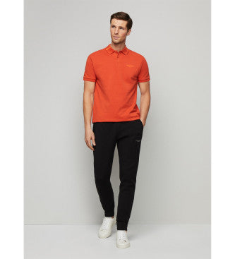 Premium Men Black AM Tipped Polo T-shirt