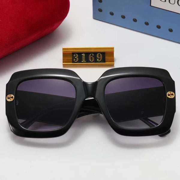 Luxury Initial Logo Oversized Sunglass For Women