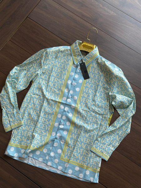 Latest Polka Dots Pattern Shirt For Men