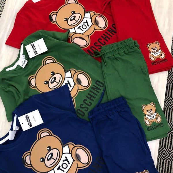 Premium Cotton Lycra T-shirt With Short Set For Kids