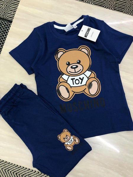 Premium Cotton Lycra T-shirt With Short Set For Kids