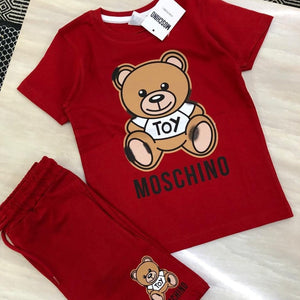 Premium Cotton Lycra T-shirt With Short Set For Kids