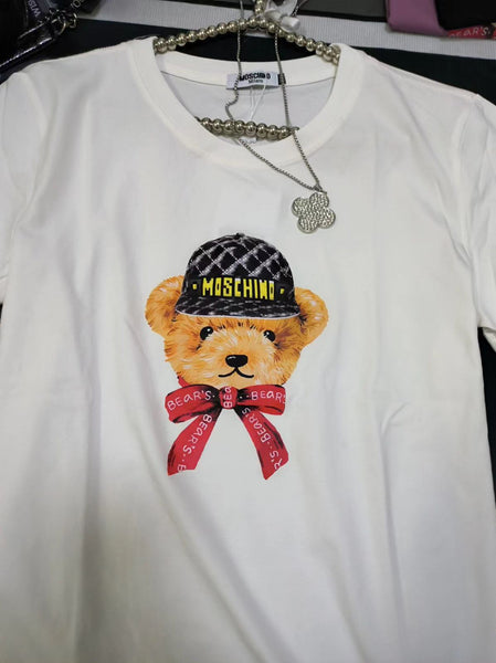 High End Quality Teddy Printed Ladies Tees