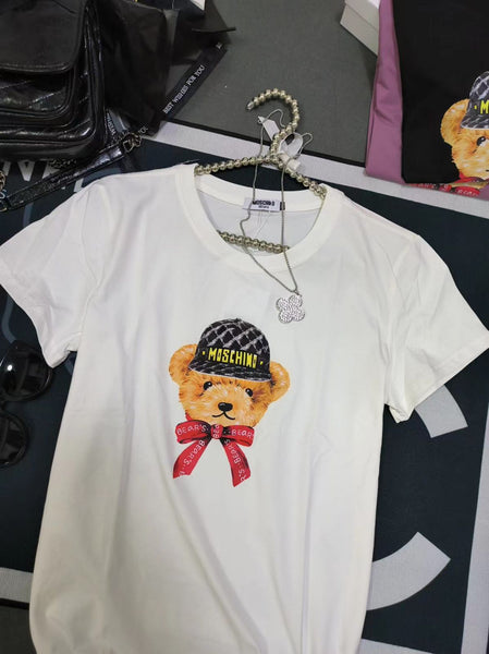 High End Quality Teddy Printed Ladies Tees