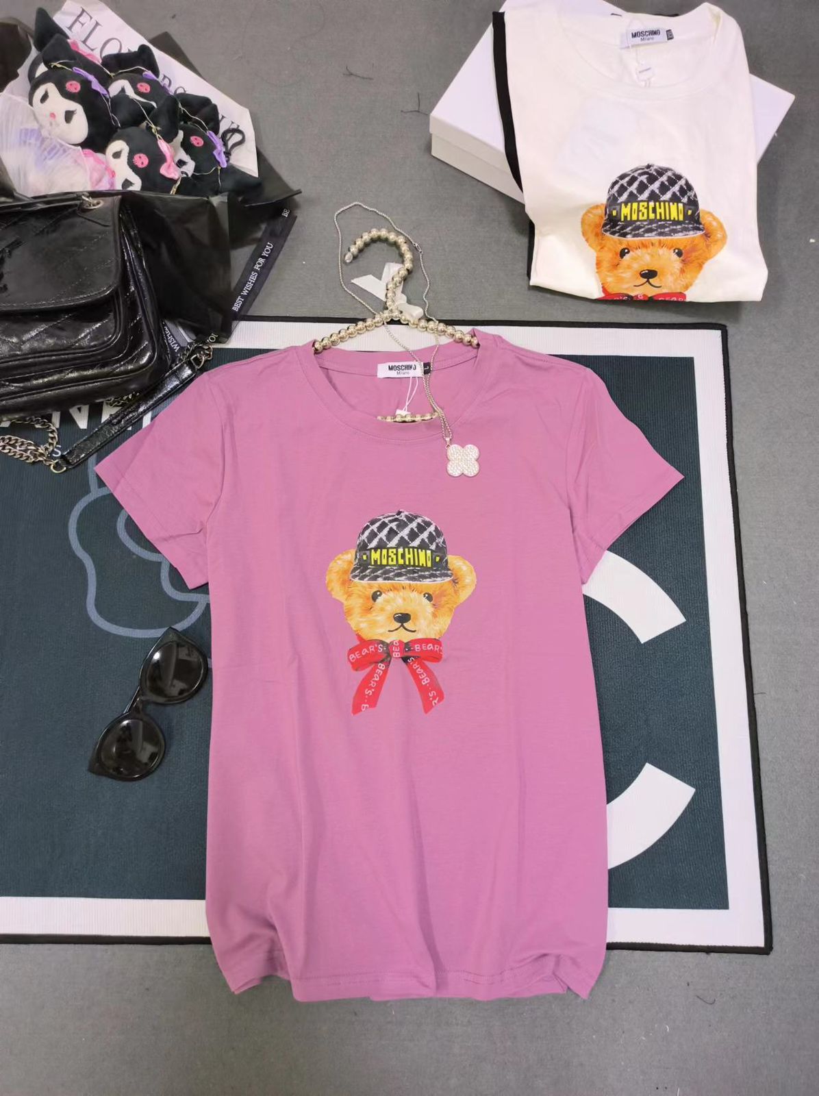 High End Quality Teddy Printed Ladies Tees