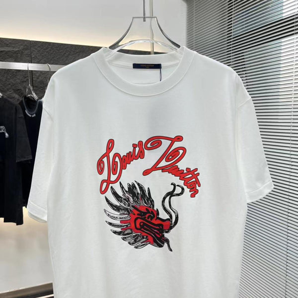 Premium  Dragon Face Drop Shoulder Tee