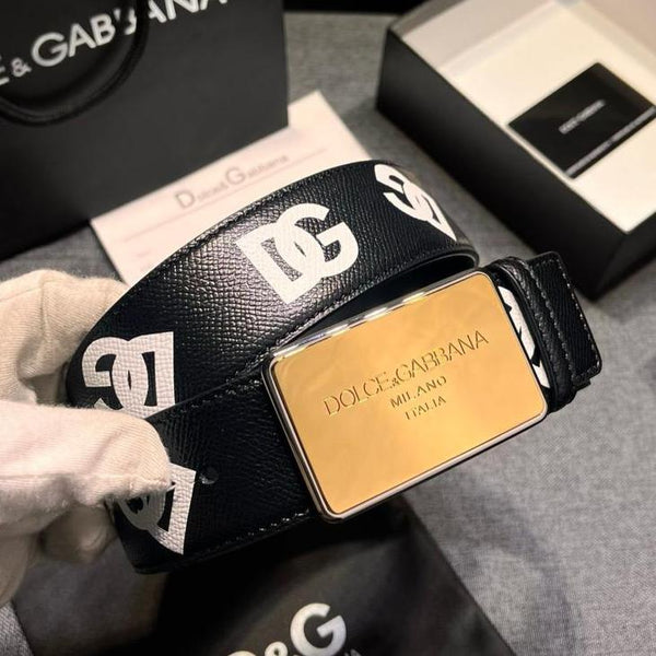 Elegant Printed Logo Belt