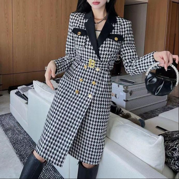 Logo Luxe Trendy Women's All-Over Printed Coat