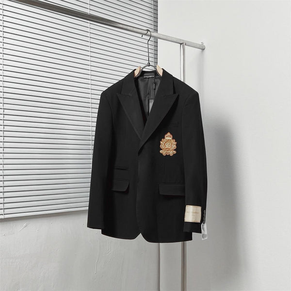 Luxury  Logo-Badge Blazer