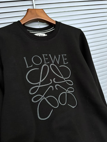 Premium Logo-Embroidered Crew-Neck Sweatshirt