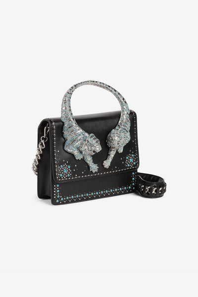 Roar Crystal-Embellished Shoulder Bag