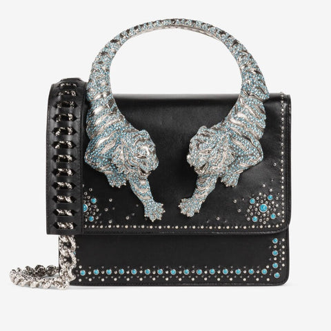 Roar Crystal-Embellished Shoulder Bag