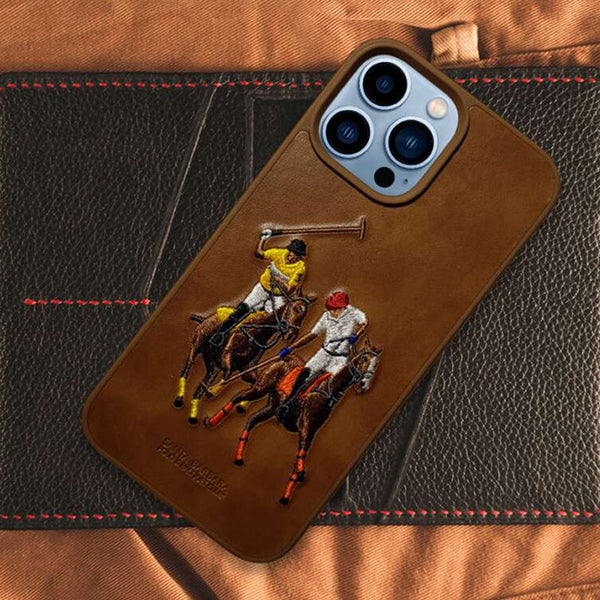 Santa Barbara Polo Jockey Brown Back Case Cover for Apple iPhone 11, 12, 13 & 14 Series