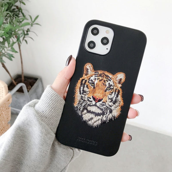 Santa Barbara Tiger Back Case Cover for Apple iPhone 11, 12, 13 & 14 Series