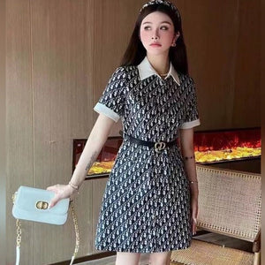 Premium Initial Printed Women Dress