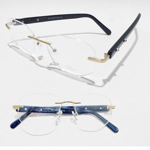 Diplomat Rimless Round Eyeglasses