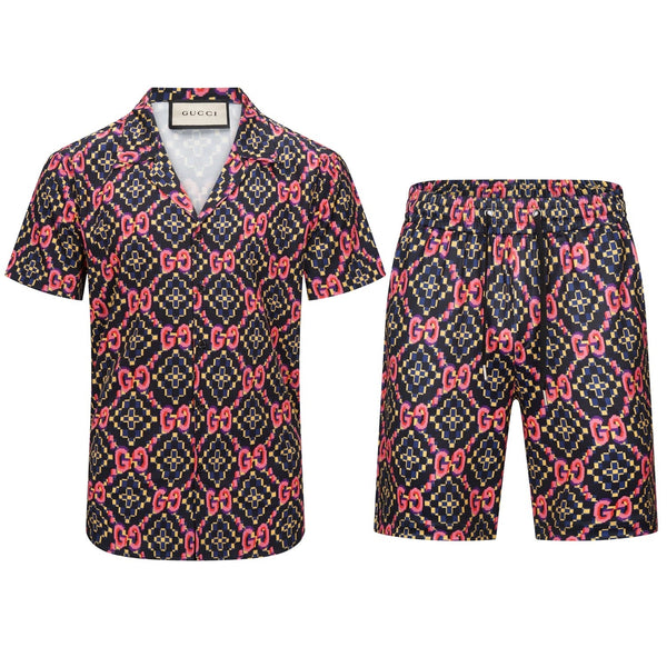 Logo-Print Short-Sleeve Shirt & Shorts Combo