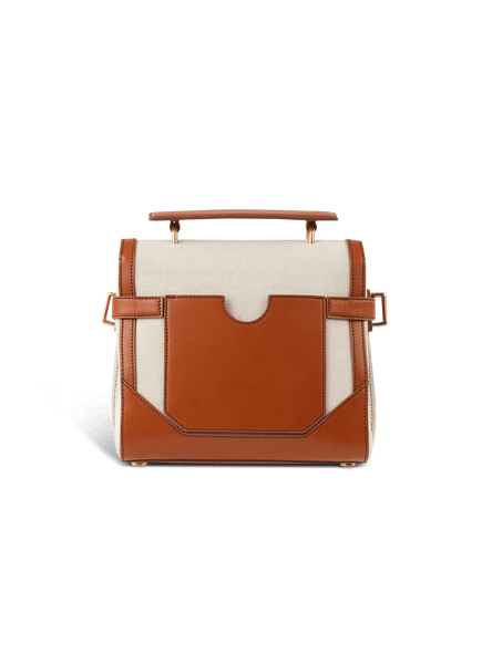 Logo-Print Canvas Top Handle Bag