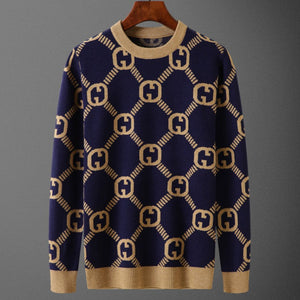 Premium Logo Pattern Effect Pullover