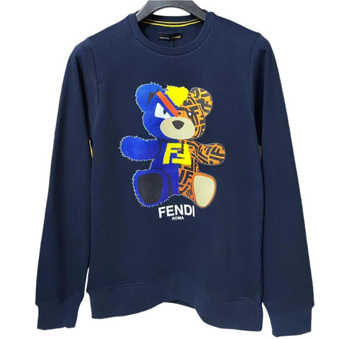 Elegant  Full Sleeve Teddy Bear Printed T-shirt