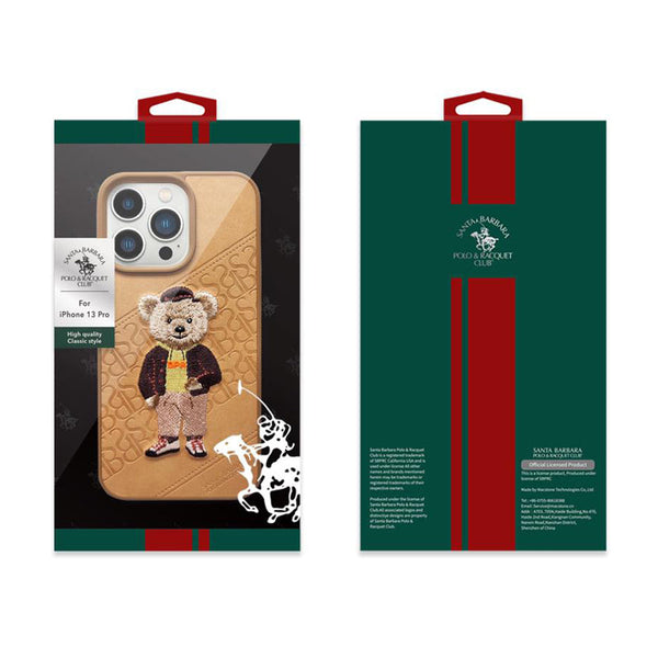 Santa Barbara Polo Bear Case Cover for Apple iPhone - Brown