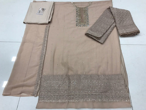 HEAVY NET EMBROIDERED DUPATTA WITH ORIGIONAL MIRROR HAND WORK KURTA SET