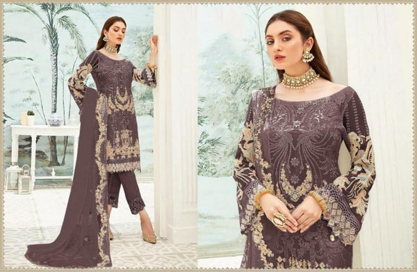 {SEMI-STITCHED} BEAUTIFULL PAKISTANI GEOGERTTE WITH NAZMEEM DUPPATA SUIT